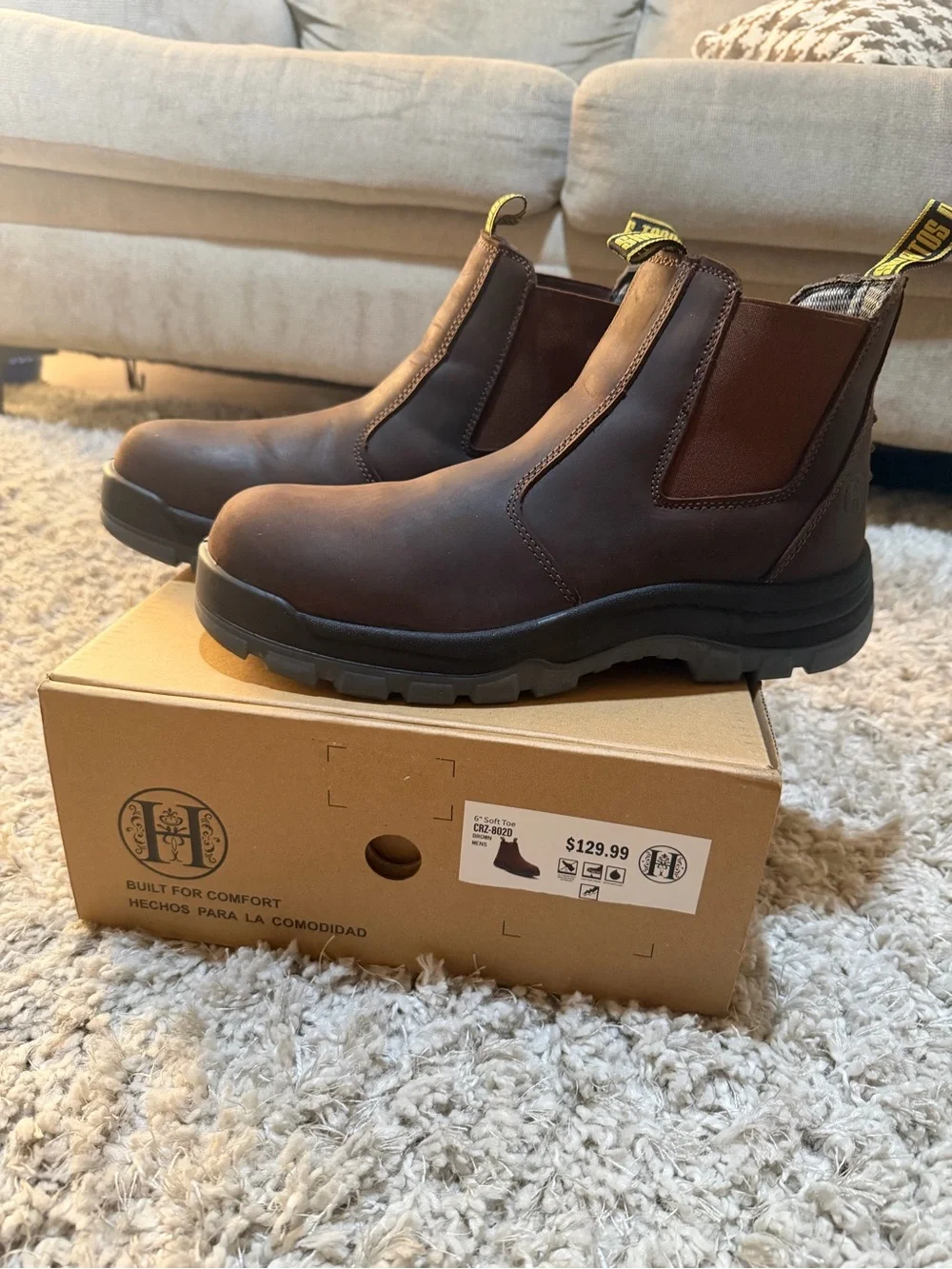 Montwell Slip-On Work Boots for Men